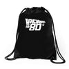 back to the 80's, funny retro Drawstring Bags