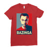 bazinga poster, ideal birthday gift or present Ladies Fitted T-Shirt
