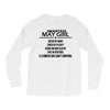 Smartass May Girl Long Sleeve Shirts