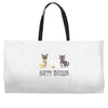 happy meowr Weekender Totes