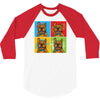 pop art 3/4 Sleeve Shirt