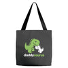 daddysaurus dinosaur dino Tote Bags
