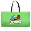 neon lacrosse Weekender Totes