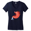 stomach cancer awareness Women's V-Neck T-Shirt