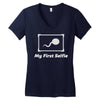 my first selfie Women's V-Neck T-Shirt