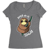 slow sloth Women's Triblend Scoop T-shirt