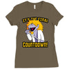 the final countdown! Ladies Fitted T-Shirt