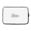 the oc allergic reaction Laptop sleeve