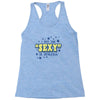 i put the sexy in dyslexia Racerback Tank
