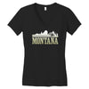 montana mountains Women's V-Neck T-Shirt
