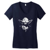 dj yoda Women's V-Neck T-Shirt