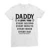 I Love You Daddy Ladies Fitted T-Shirt