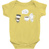 coffee that's always late Baby Bodysuit