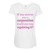 If My Uterus Maternity Scoop Neck T-shirt