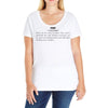 definition of fuck Ladies Curvy T-Shirt