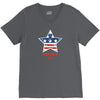 independence day 4th july star america american flag V-Neck Tee