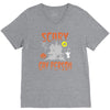 scary gay person V-Neck Tee