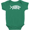 darwin'   fish Baby Bodysuit