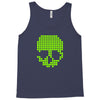 skull pixels t shirt cool funny Tank Top