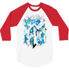 blue vectorfunk 3/4 Sleeve Shirt