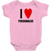 i love personalize Baby Onesie