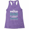 i'm a proud dad of freaking awesome nurse Racerback Tank