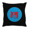 please blu Throw Pillow