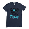 my favorite people call me poppy Ladies Fitted T-Shirt