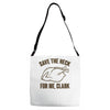 save the neck for me, clark Adjustable Strap Totes