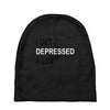 i get deppresed a lot Baby Beanies