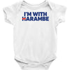 i am with harambe Baby Onesie