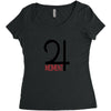 moment red Women's Triblend Scoop T-shirt