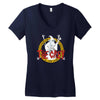 the grey Women's V-Neck T-Shirt