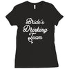 bride's drinking team diamond ring bachelorette Ladies Fitted T-Shirt