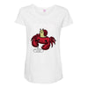 crab Maternity Scoop Neck T-shirt