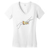 Creation of Adam Pizza Women's V-Neck T-Shirt