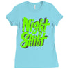night shift Ladies Fitted T-Shirt