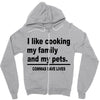 i like cooking Zipper Hoodie