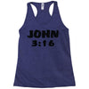 john 3 16 Racerback Tank