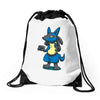 aura peeker Drawstring Bags