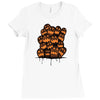 halloween ghost Ladies Fitted T-Shirt