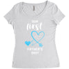 Our First Father's Day! Baby Boy Women's Triblend Scoop T-shirt