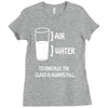 technically the glass is always full Ladies Fitted T-Shirt