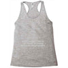 never underestimate Racerback Tank
