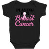playing for breast cancer Baby Bodysuit
