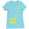 kite kitesurfen kiteboarden fun extremsport top Ladies Fitted T-Shirt