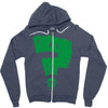 riddle me this! Zipper Hoodie