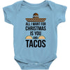 i love you and tacos. Baby Bodysuit