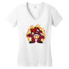careberus Women's V-Neck T-Shirt