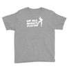 up all night playing battle gaming Youth Tee